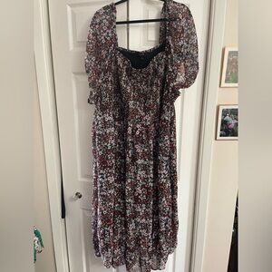 TORRID FLORAL MIDI DRESS SIZE 5X